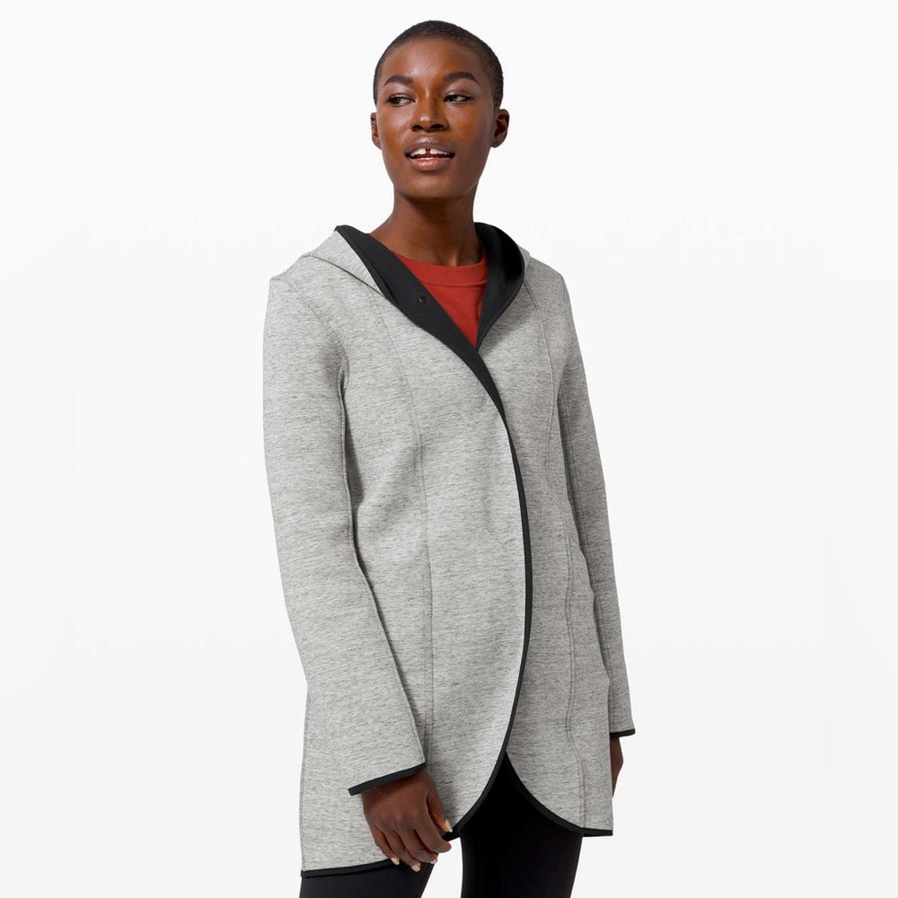 Lululemon Urban Horizons Jacket Heathered Grey/Black Size Medium